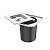 Lixeira de Embutir Clean Square em Aço Inox com Balde Plástico 5L - TRAMONTINA - Imagem 2