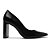 SCARPIN AREZZO PRETO COURO SALTO BLOCO BICO FINO A122930003 - Imagem 1