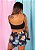 Top biquíni dupla face alcinhas floral preto tropical - Imagem 9