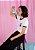 Babylook branca gola preta loveboard vibes - Imagem 6