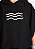 Poncho atoalhado de surf - Ondinhas preto | 100% algodão | Roupão de surfista - Imagem 1