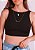 Top cropped compress preto - Imagem 1