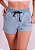 Shorts moletom ecológico azul - Imagem 1