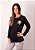 Blusa manga longa preta girassol - Imagem 3