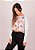 Blusa cropped manga longa floral - Imagem 1