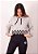 Moletom cropped mescla cinza detalhe xadrez - Imagem 5
