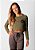 Blusa cropped manga longa verde lua - Imagem 1