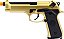 Pistola Airsoft M92 WE Gold GBB 6mm - Full Metal - Imagem 1