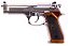 Pistola Airsoft M92 WE Samurai Edge Chrome GBB 6mm - Full Metal - Imagem 3