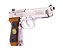 Pistola Airsoft M92 WE Samurai Edge Chrome GBB 6mm - Full Metal - Imagem 2