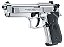 Pistola Airgun Beretta M92 FS Chrome Pellet Umarex Co2 4,5mm - Full Metal - Imagem 1