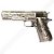 Pistola Airsoft 1911 WE GBB Pattern Silver (Floral) 6mm - Full Metal - Imagem 1