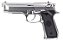 Pistola Airgun M92 Silver WE  Co2 4,5mm - Full Metal - Imagem 1