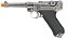 Pistola Airsoft Luger P08 4" Silver WE GBB 6mm - Full Metal - Imagem 1
