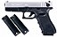 Pistola Airsoft Glock G18 Gen.4 WE Silver GBB 6mm - Imagem 1