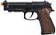 Pistola Airsoft GPM92 GP2 Wood / Black G&G GBB 6mm - Full Metal - Imagem 1