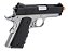 Pistola Airsoft 1911 Mini Black/Silver AW GBB 6mm - Full Metal - Imagem 7