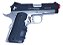 Pistola Airsoft 1911 Mini Black/Silver AW GBB 6mm - Full Metal - Imagem 4