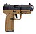 Pistola Airsoft FN HERSTAL Five-Seven 5-7 Cybergun Dark Earth GBB 6mm - Imagem 4