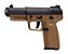 Pistola Airsoft FN HERSTAL Five-Seven 5-7 Cybergun Dark Earth GBB 6mm - Imagem 5