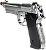 Pistola Airsoft Beretta M92 Silver Rossi GBB 6mm - Imagem 3