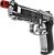 Pistola Airsoft Beretta M92 Silver Rossi GBB 6mm - Imagem 1