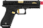 Pistola Airsoft Glock R17 Custom Gold Rossi GBB 6mm - Imagem 2