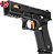 Pistola Airsoft Glock R17 Custom Gold Rossi GBB 6mm - Imagem 1