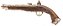 Pistola Airgun Pirata Flintlock HFC Co2 4,5mm - Imagem 1