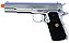 Pistola Airsoft 1911 WE GBB Matte Black Chrome 6mm - Full Metal - Imagem 4