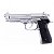 Pistola Airsoft M92 WE GBB Chrome 6mm - Full Metal - Imagem 4