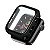 Bumper Case Com Película Preta para Apple Watch Series (1/2/3/4/5/6/SE) de Silicone - 2Y8PCQ5LO - Imagem 2