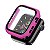 Bumper Case Com Película Rosa Hibisco para Apple Watch Series (1/2/3/4/5/6/SE) de Silicone - VSITSMRH8 - Imagem 2