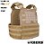 COLETE PLATE CARRIER EVOLUTION CORDURA 1000 - COYOTE - Imagem 2