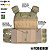 COLETE PLATE CARRIER EVOLUTION CORDURA 1000 - CAMUFLADO MULTICAM - Imagem 4
