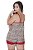 Baby Doll Plus Size Estampado Detalhe Renda - Charmosa 1441 - Imagem 4