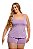 Baby Doll Plus Size Liso com Camiseta e Shortinho - Sophia 1575 - Imagem 1