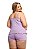 Baby Doll Plus Size Liso com Camiseta e Shortinho - Sophia 1575 - Imagem 3