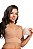 Top Zoe Cropped em Microfibra com Bojo Removível e Franzido Central - Imagem 4