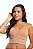 Top Zoe Cropped em Microfibra com Bojo Removível e Franzido Central - Imagem 1