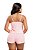 Baby Doll Suede Canelado com Renda e Short Confortável para Dormir - Imagem 3