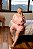 Baby Doll Labella Plus Size em Suede Canelado com Renda para Dormir - Imagem 4