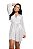 Robe Stella de Tule com Renda Sensual, Mangas Longas e Faixa de Cetim - Imagem 1