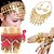 Kit Tiara, Cinto, Colar, Brincos E Par De Pulseiras Moedas Dança Do Ventre/Cigana/Indiana - KIT26 - Imagem 1