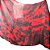 Véu Seda Pura Colorido Dança do Ventre Vermelho com Preto - Imagem 1