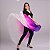 Véu Seda Pura Colorido Dança do Ventre Branco, Rosa e Roxo - VEU-SEDAA-5 - Imagem 3