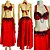 [Liquidação] Dança do Ventre Traje Bordado Completo P 40 - Pronta Entrega  - TPCL-174 - Imagem 1
