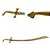 Espada Dança do Ventre Luxo Desenhos em Aço Inox de alta qualidade, não enferruja. - ESP-LUXO - Imagem 1