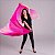 Véu Seda Pura Rosa e Pink Degradê Dança do Ventre - VEU-SEDAA-11 - Imagem 3
