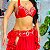 Dança do Ventre Conjunto Traje Top, Cinto e Saia Lindo Pronta Entrega TCB-4 - Imagem 3